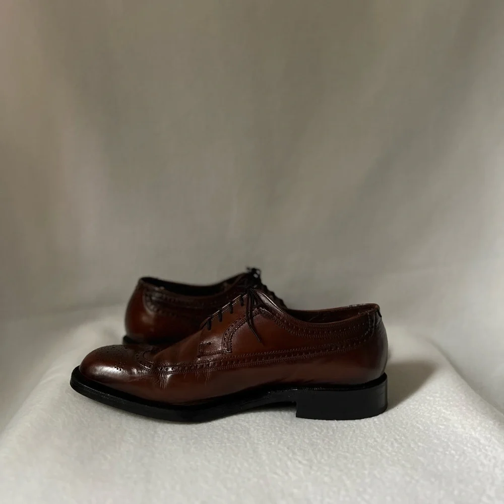 Florsheim Flexibles Size 9 Men’s Brown Leather Oxford Style Shoes